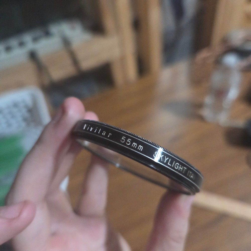 Vivitar 55mm Skylight 1A Lens Filter for Camera Protection Pink Tint